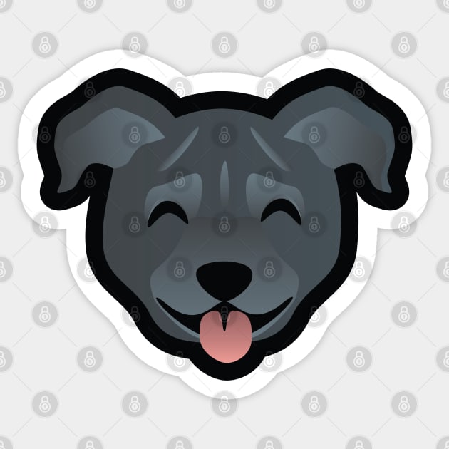 Staffy Smiles Sticker by AliceQuinn